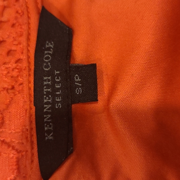 Kenneth Cole Select orange lace tank top - Picture 4 of 4